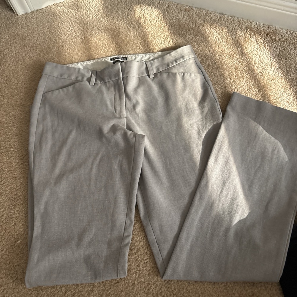 Express Light Gray Women's Trousers